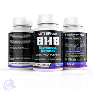 UtterKeto BHB Exogenous Ketones - 3 Pack Bundle