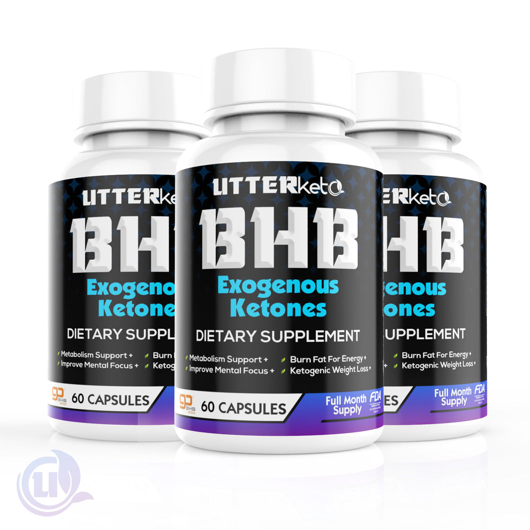 UtterKeto BHB Exogenous Ketones - 3 Pack Bundle